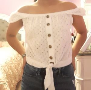 Off the shoulder blouse